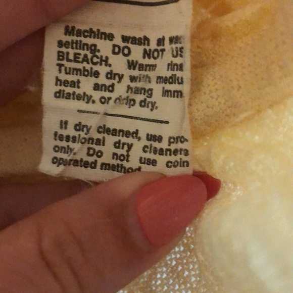 ILGWU Vintage Yellow Dress - Picture 5 of 11